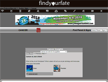Tablet Screenshot of cancer.findyourfate.com