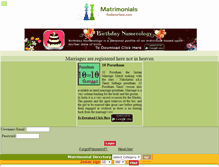 Tablet Screenshot of matrimonial.findyourfate.com